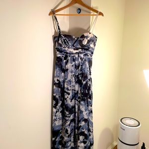 BCBG Maxazria - long camp dress - one shoulder